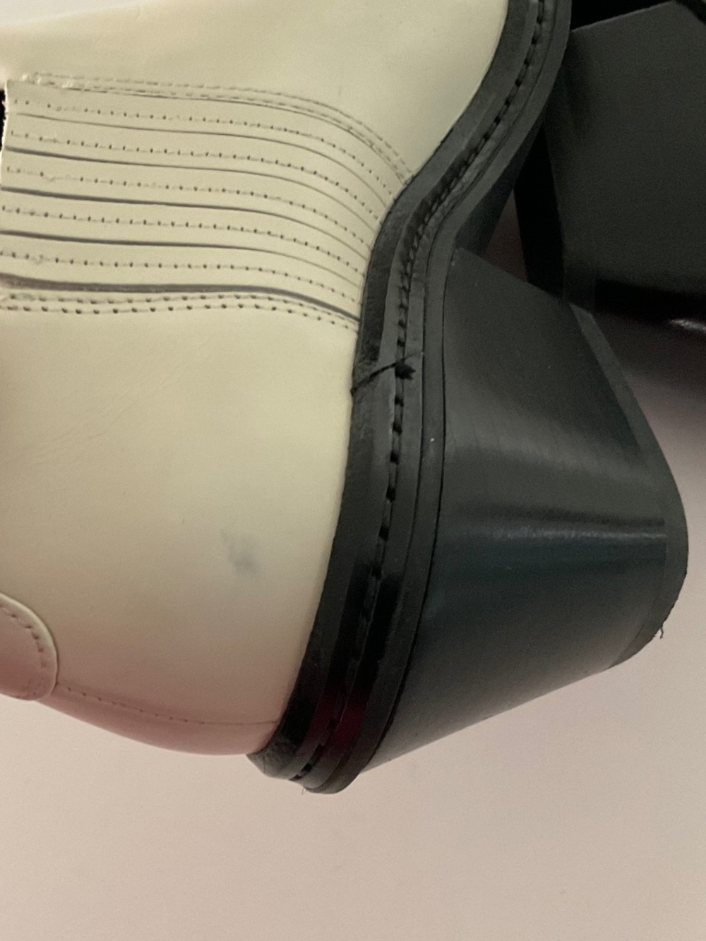 VIA SPIGA Farly Leather Bootie in Bone Size 7 - Picture 11 of 11